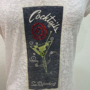 Cocktail T-shirt- Check Measurements